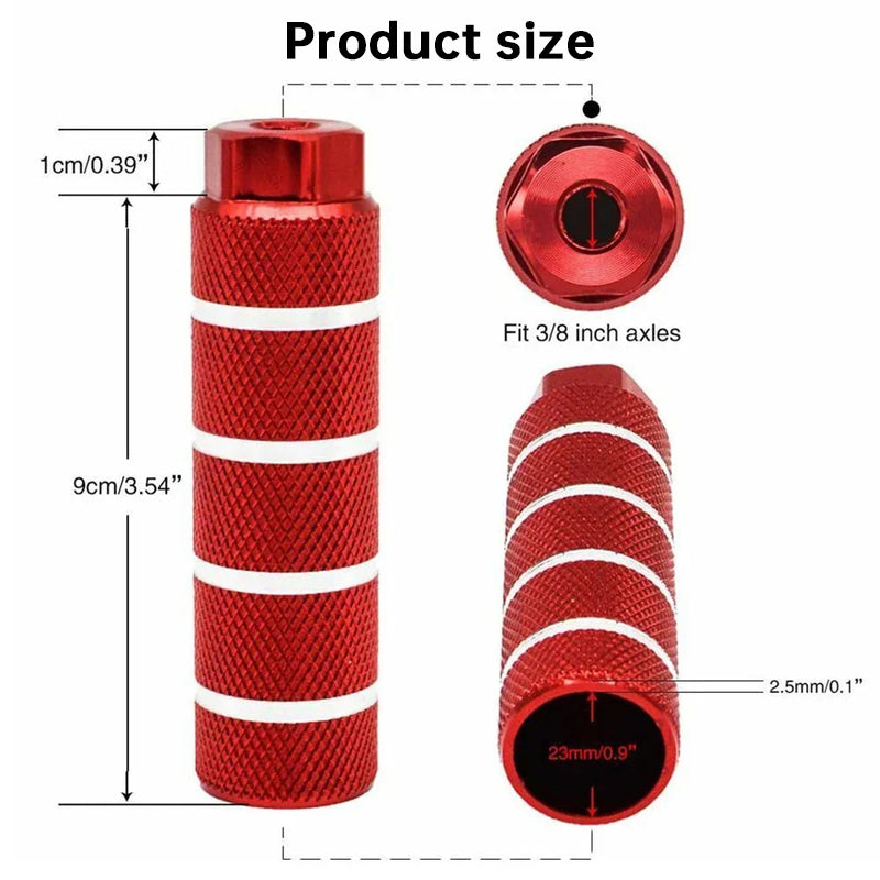 Aluminum Alloy Anti-Skid BMX Bike Pegs – Pair